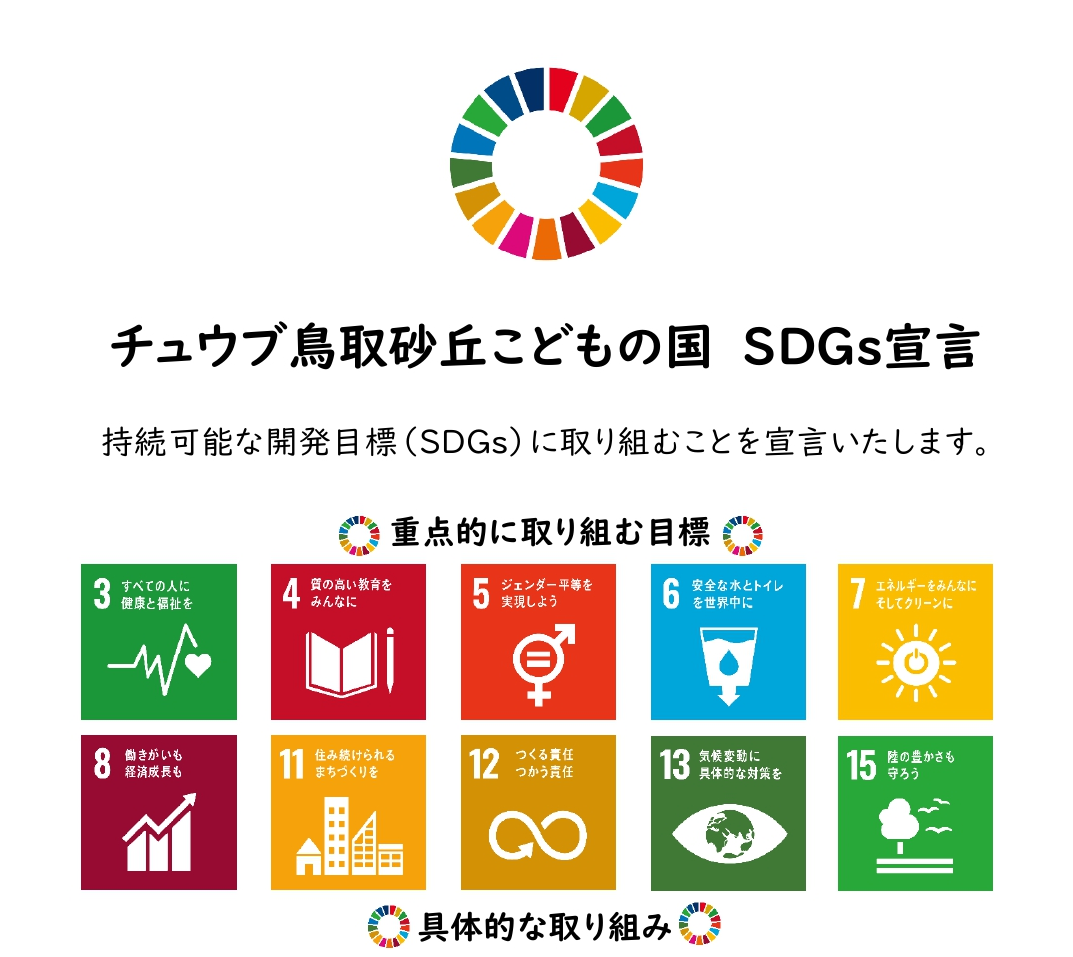 チュウブ 鳥取砂丘こどもの国 SDGs宣言
