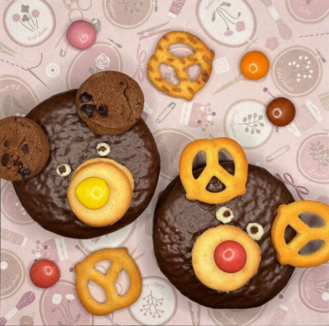 くまさんとトナカイのバレンタインチョコ作り