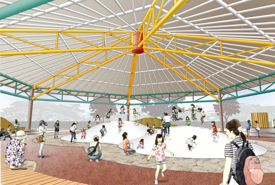 【建設中】ふわふわ遊具完成予定図のおしらせ