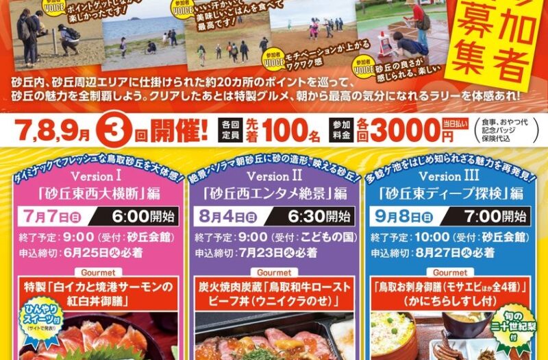 【イベント紹介】鳥取砂丘デジタルアドベンチャーラリーについて