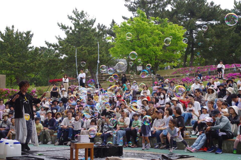 【春のこどもまつり】バブルパフォーマンス